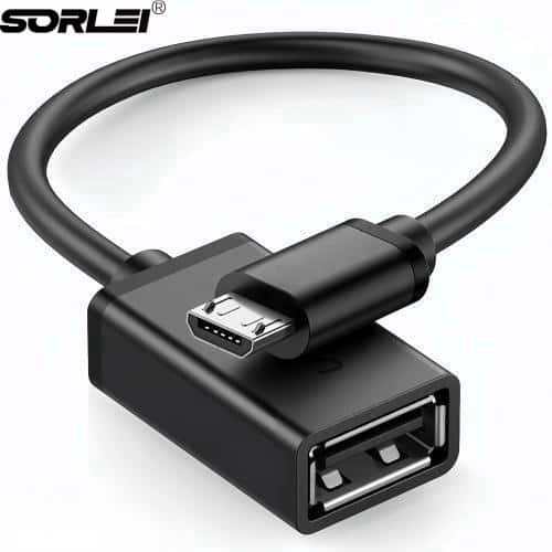 Micro V8 USB 2.0 OTG Cable Male Micro USB to Female USB