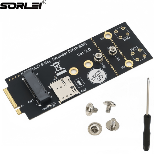 M.2 Key-B Wireless Module Adapter With SIM Card Slot Support 5G 4G 3G LTE GSM Modem Plastic For NGFF 3042 3052 M2 B Key Card