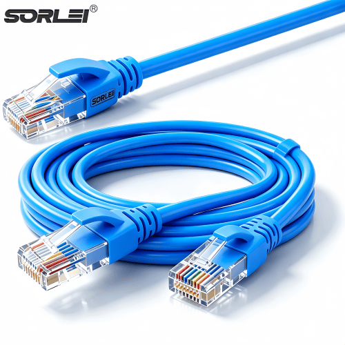 CAT6 Gigabit Unshielded Network Cable, 23AWG / 24AWG Solid Oxygen-Free Copper Ethernet Patch Cord